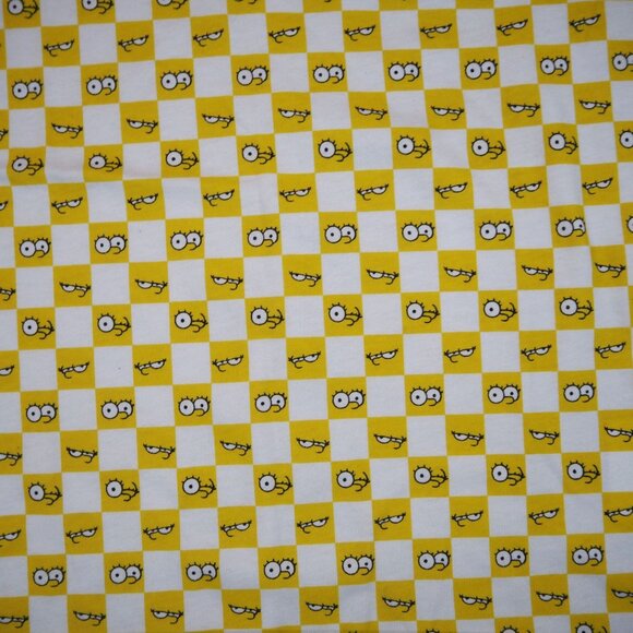 Vans x The Simpsons Checkerboard Shirt Women's S Yellow / White - Picture 4 of 11